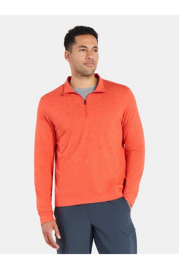 Men's and Big Men's ButterCore Soft Quarter-Zip Pullover Shirt, Sizes S-3XL