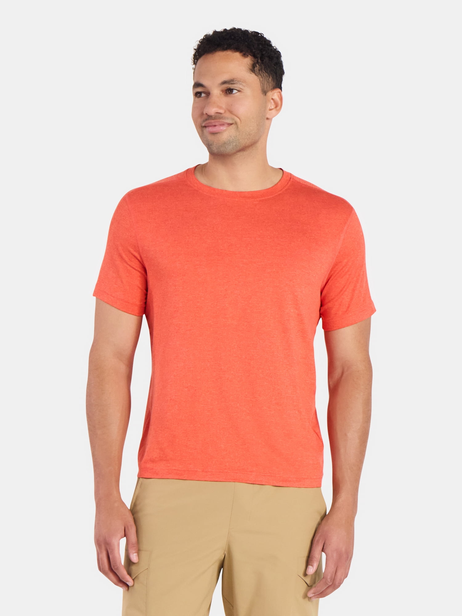 Athletic Works Men's and Big & Tall Men's Soft ButterCore Tee with Short Sleeves, Sizes S-5XL