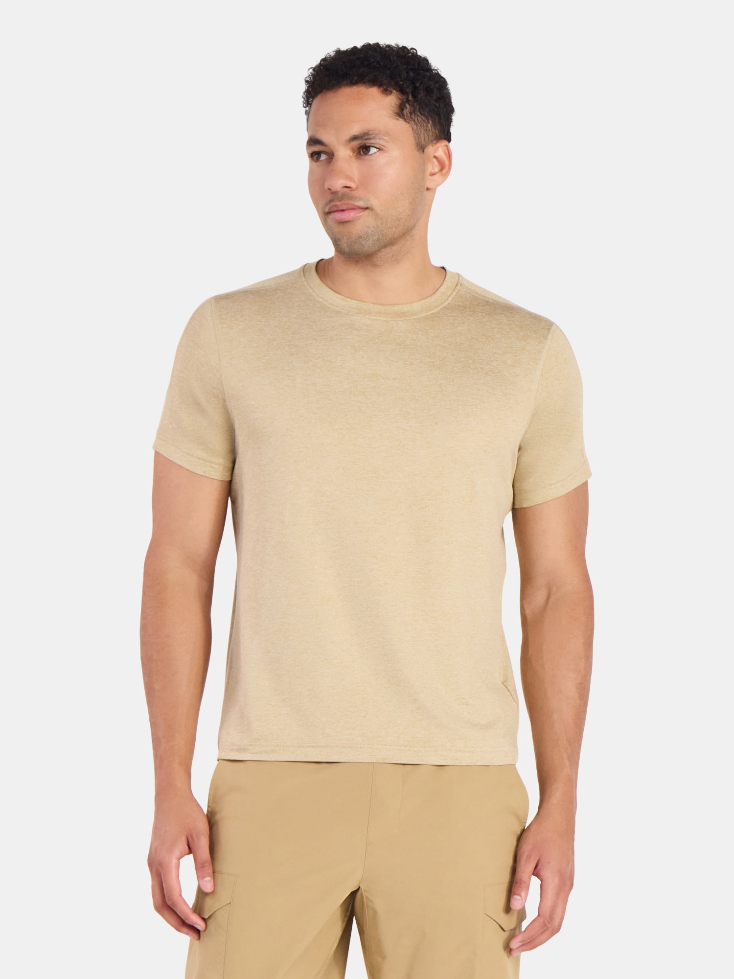 Athletic Works Men's and Big & Tall Men's Soft ButterCore Tee with Short Sleeves, Sizes S-5XL