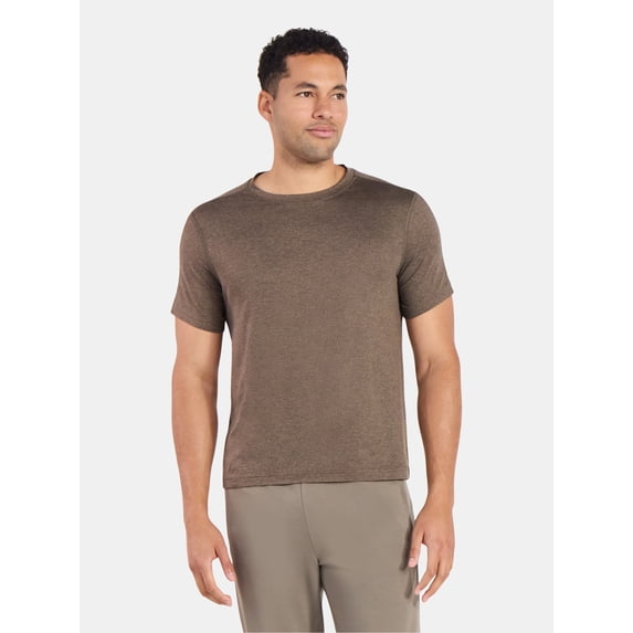 Athletic Works Men's and Big & Tall Men's Soft ButterCore Tee with Short Sleeves, Sizes S-5XL