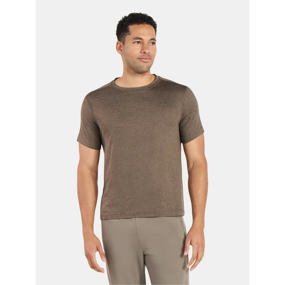 Athletic Works Men's and Big & Tall Men's Soft ButterCore Tee with Short Sleeves, Sizes S-5XL
