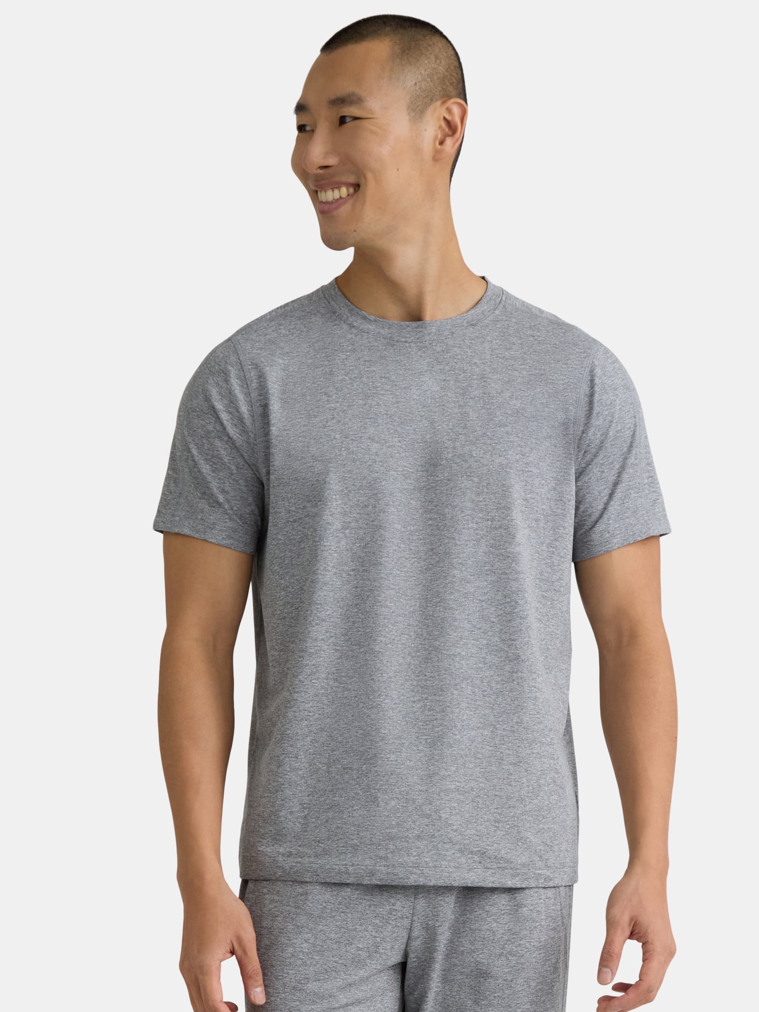 Athletic Works Men's and Big & Tall Men's Soft ButterCore Tee with Short Sleeves, Sizes S-5XL