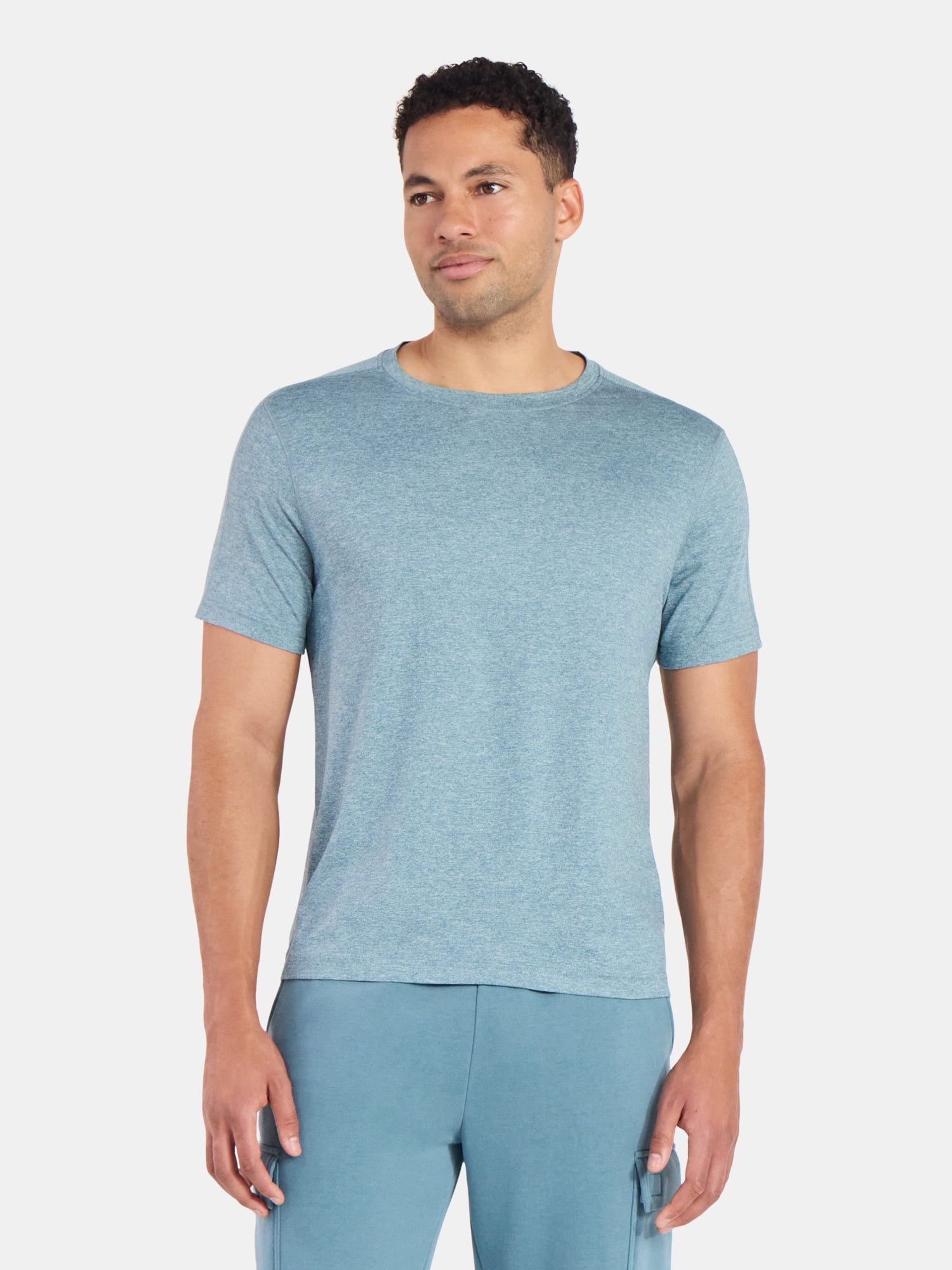 Athletic Works Men's and Big & Tall Men's Soft ButterCore Tee with Short Sleeves, Sizes S-5XL