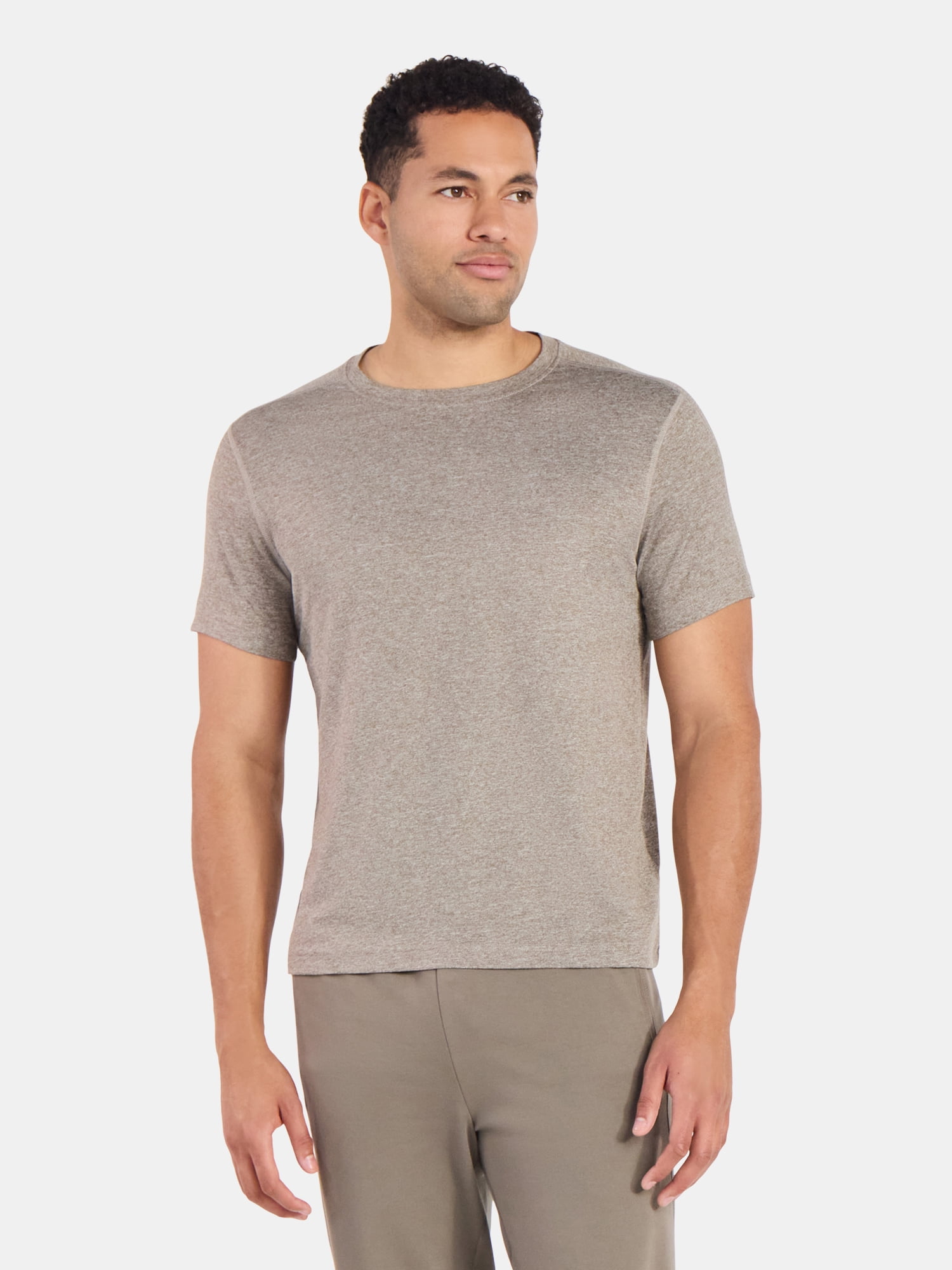 Athletic Works Men's and Big & Tall Men's Soft ButterCore Tee with Short Sleeves, Sizes S-5XL