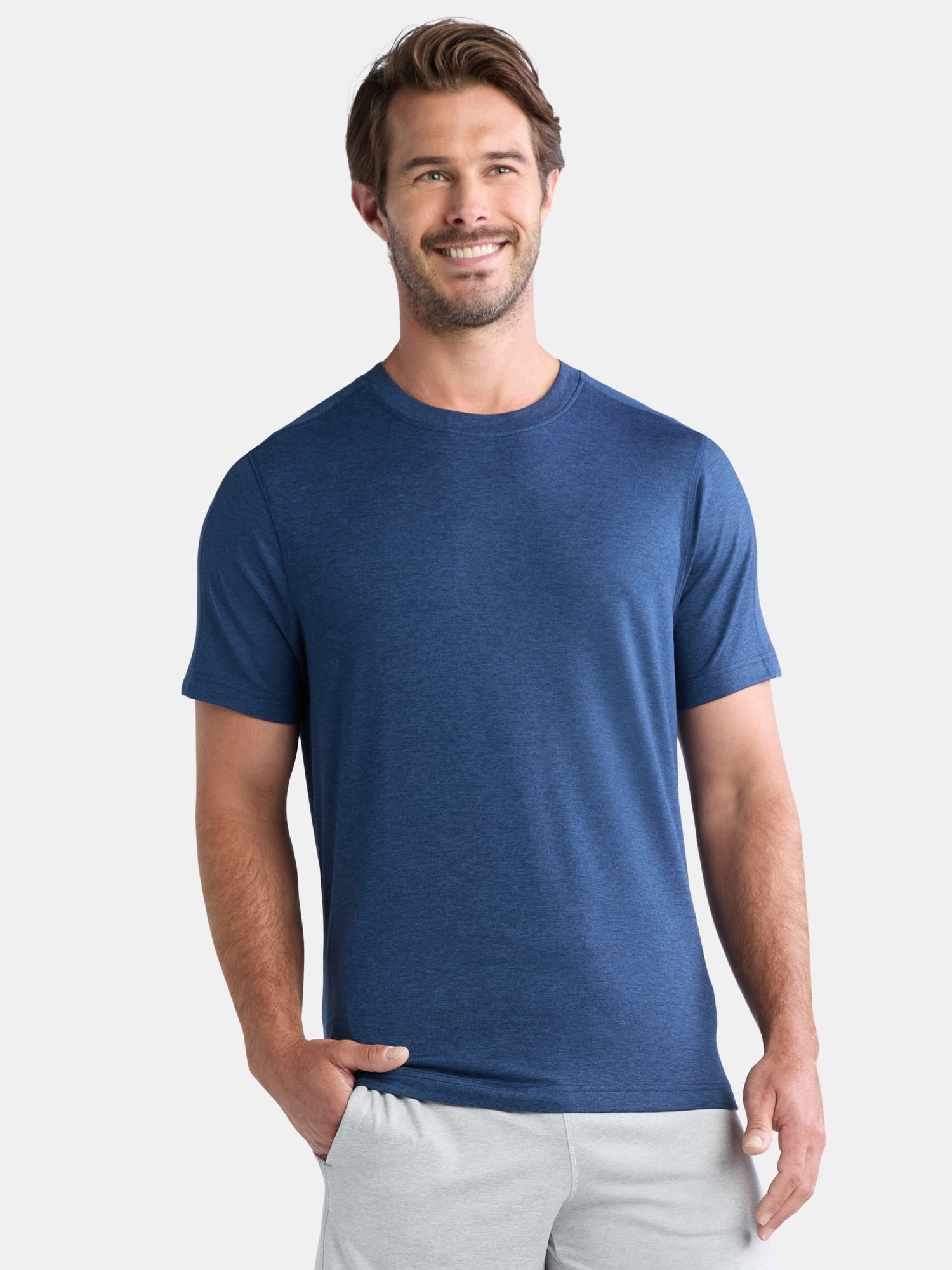 Athletic Works ButterCore Men's and Big & Tall Short-Sleeve Tee, Sizes S-5XL