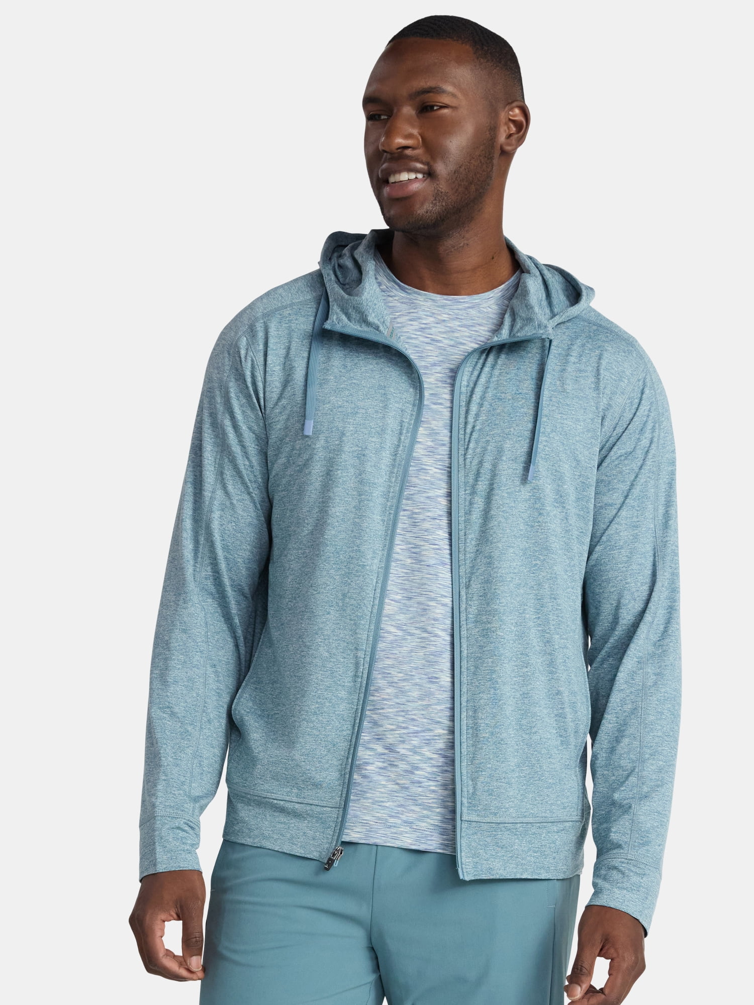 Athletic Works Men's and Big Men's ButterCore Soft Full Zip Hoodie, Sizes S-3XL