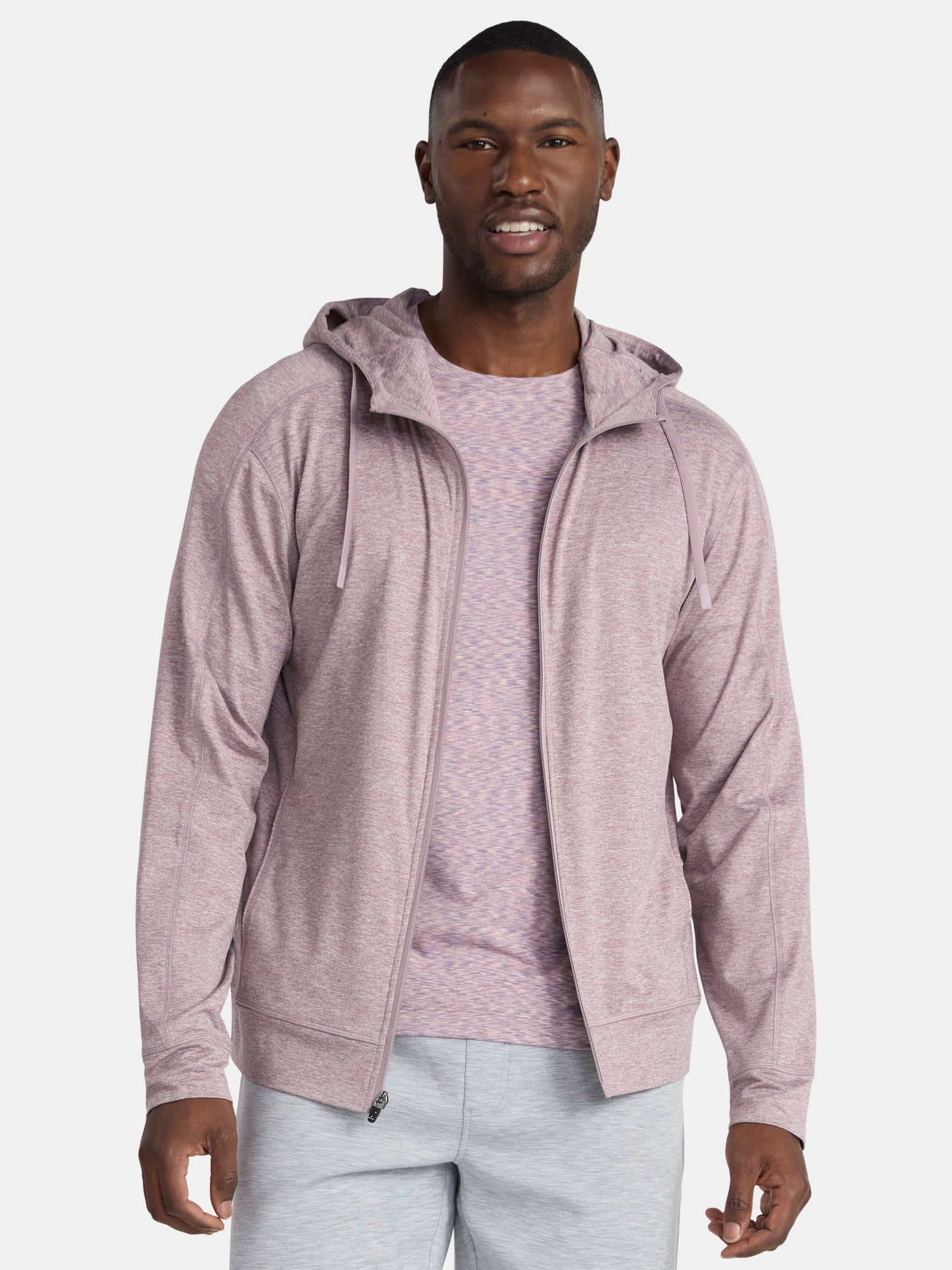Athletic Works Men's and Big Men's ButterCore Soft Full Zip Hoodie, Sizes S-3XL