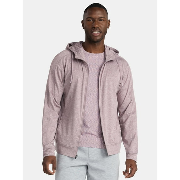 Athletic Works Men's and Big Men's ButterCore Soft Full Zip Hoodie, Sizes S-3XL