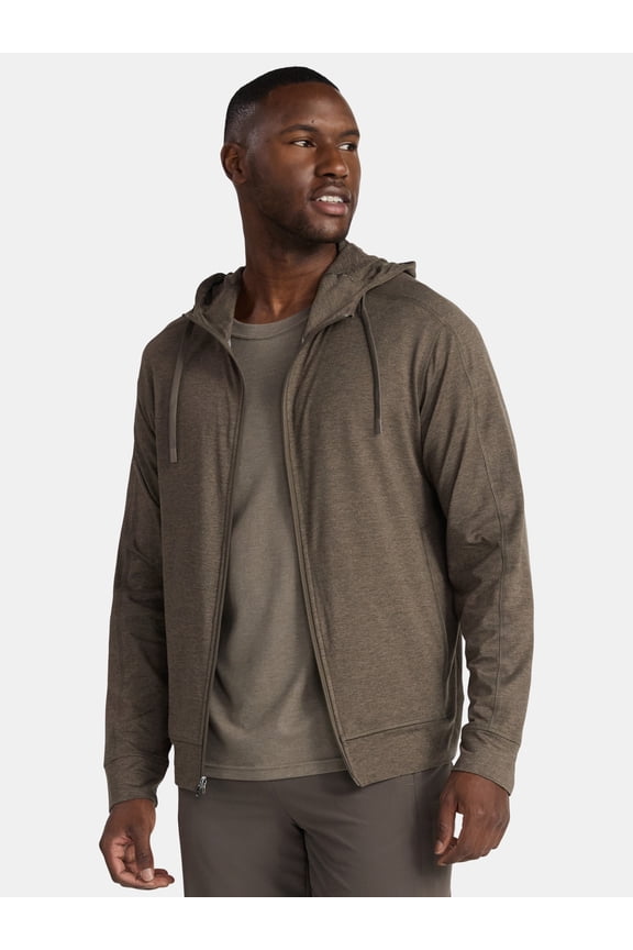 Men's and Big Men's ButterCore Soft Full Zip Hoodie, Sizes S-3XL