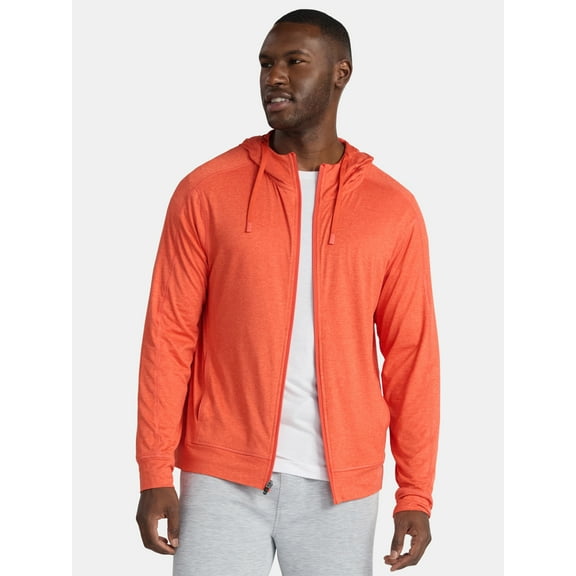 Athletic Works Men's and Big Men's ButterCore Soft Full Zip Hoodie, Sizes S-3XL