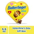 thumbnail image 1 of Butterfinger Minis, Peanut-Buttery, Chocolatey Candy Bars, Valentine's Day Heart Gift Box, 6.6 oz, 1 of 16