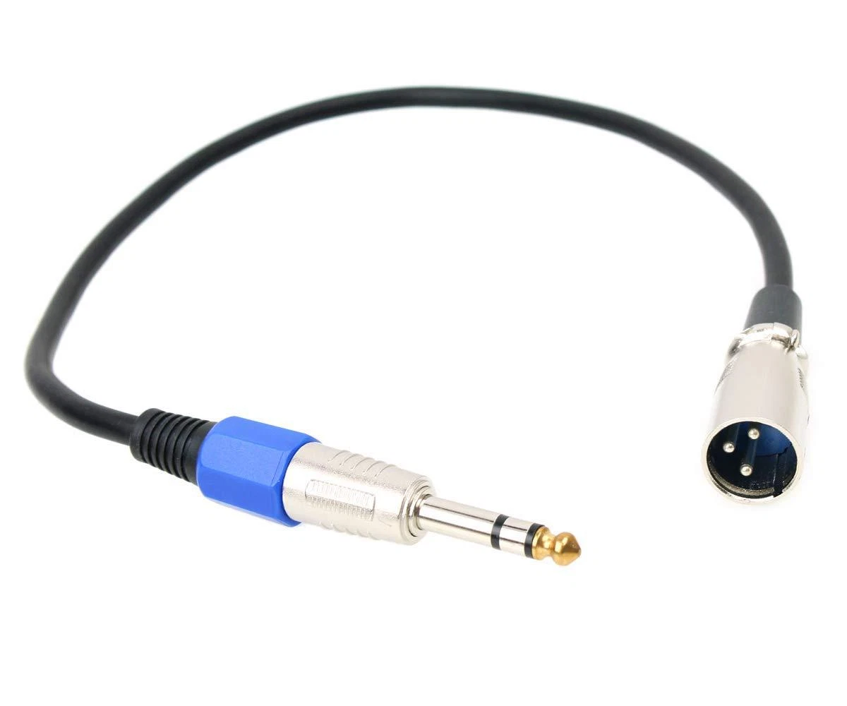 BUTTERFLY- 1.5Ft/0.5M 1/4"/6.35Mm Trs Male To 3-Pin Xlr Cable Balanced Audio Interconnect