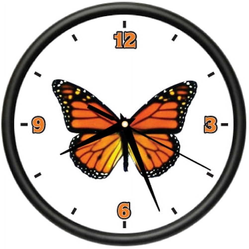 BUTTERFLY 1 Wall Clock butterflies monarch home decor