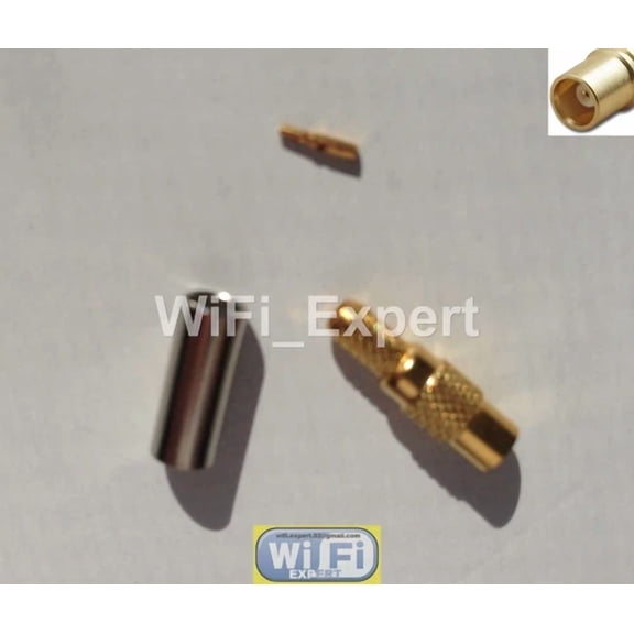 BUTTERFLY- 10 X Mmcx Straight Female Plug Connector For Rg316 Rg174 Rf Cable Crimp Solder