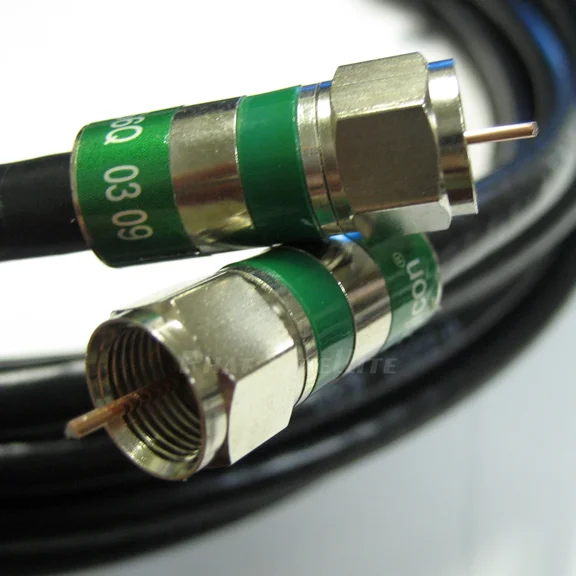 BUTTERFLY- 10Ft Perfect Vision 3Ghz Quad Shield 75 Ohm Coaxial Rg6 Directv Approved Cable