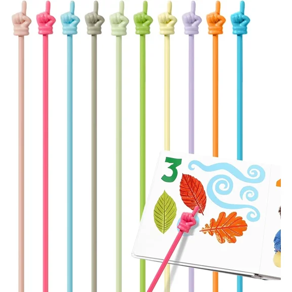BUTTERFLY- 10Pcs Finger Pointer For Classroom, Reading Pointers Pastel