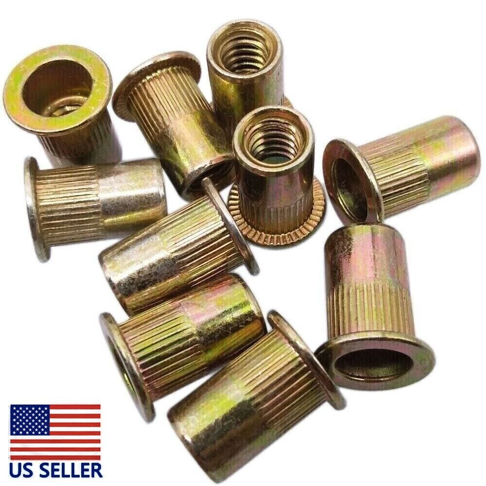 BUTTERFLY- 10Pcs M12 X 1.7 X 12Mm Lfk Steel Rivet Nut Rivnut Insert Nutsert