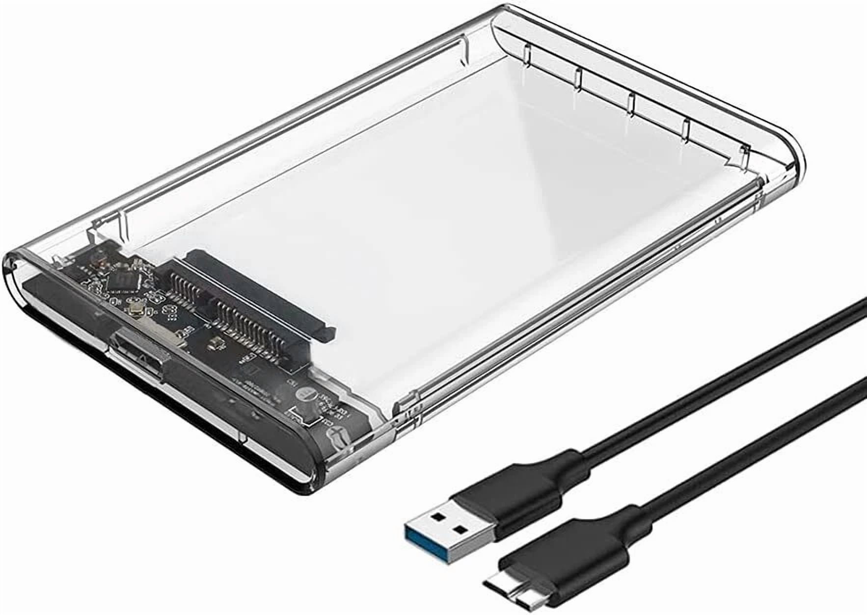 BUTTERFLY- 2.5" External Hard Enclosure Sata To Usb 3.1 Tool-Free Clear Ssd & Hdd 9.5Mm 7Mm