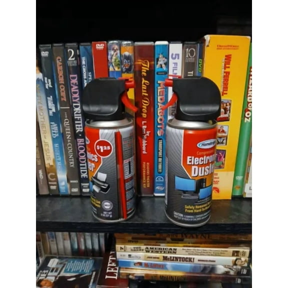 BUTTERFLY- 2 Cans - New Air Duster Spray Electronics 2 Oz Computer Games Systems Cleaner