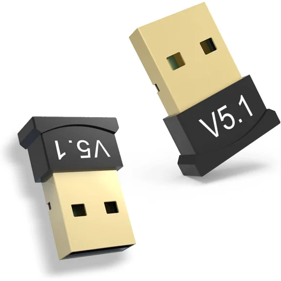 BUTTERFLY- 2 Pack Bluetooth Adapter For Pc, Usb Bluetooth Adapter 5.1 Edr, Bt Dongle Wirel