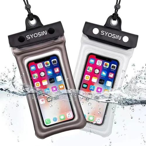 BUTTERFLY- 2 Pack Universal Waterproof Floating Swim Cell Phone Pouch Dry Bag Case Cover