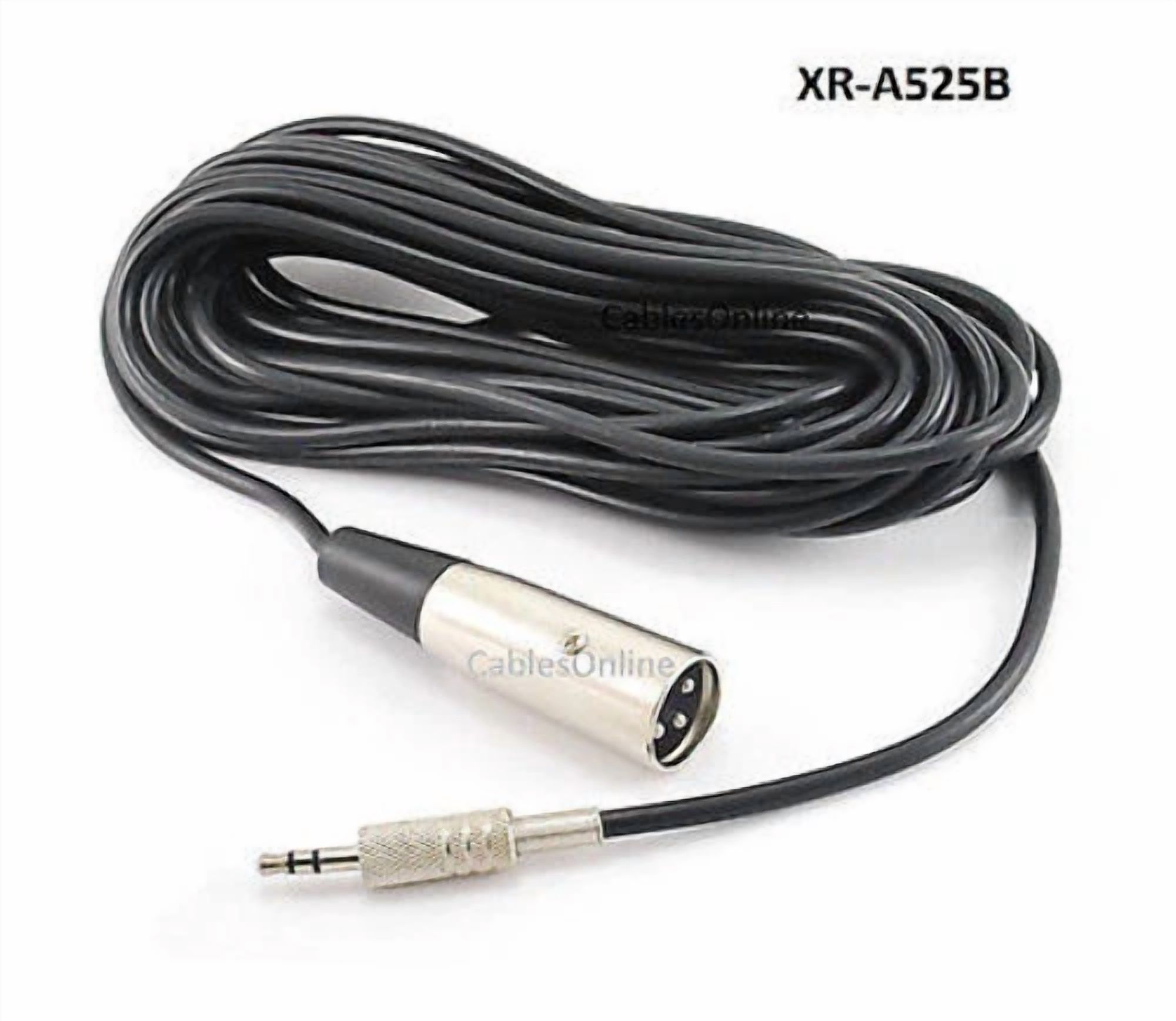 BUTTERFLY- 25Ft 3.5Mm Trs Plug To 3-Pin Xlr Male Plug Balanced Audio Cable, Xr-A525B