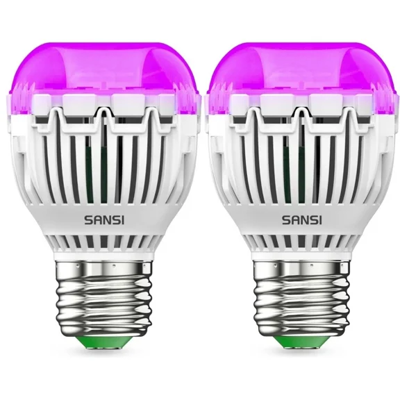 BUTTERFLY- 2Pacs Led Uv Black Light Bulb For Glow Party, 7W A15 Uva Blacklight Bulb E26 Etl
