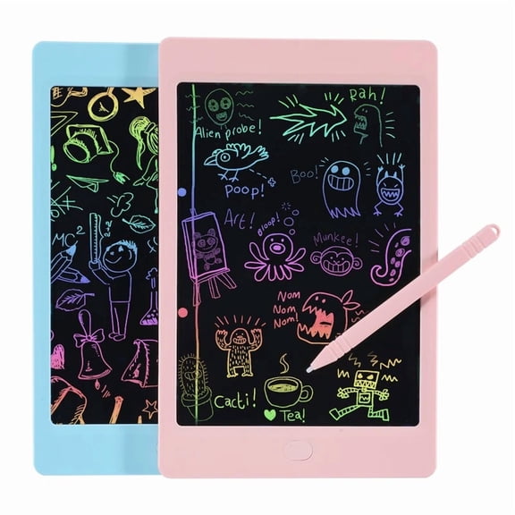 BUTTERFLY- 2Pcs 8.5" Lcd Writing Tablet Electronic Drawing Notepad Doodle Board-Kids Office