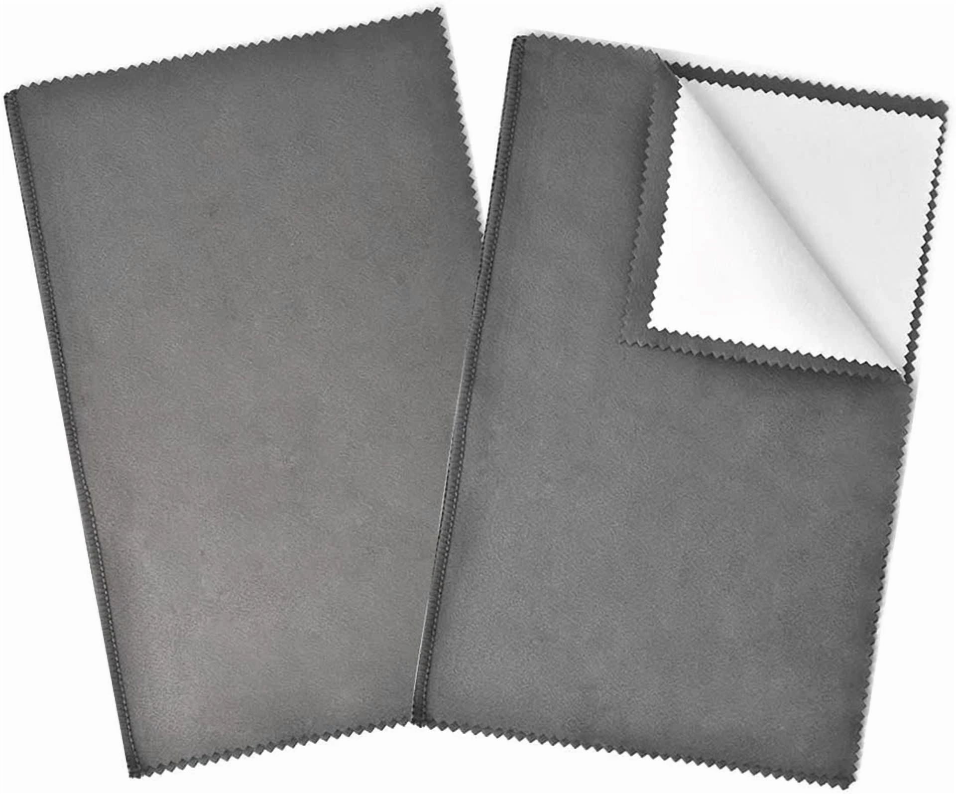 BUTTERFLY- 2Pcs Large Gray Jewelry Polishing Cloth For Silverware And Fine Valuables