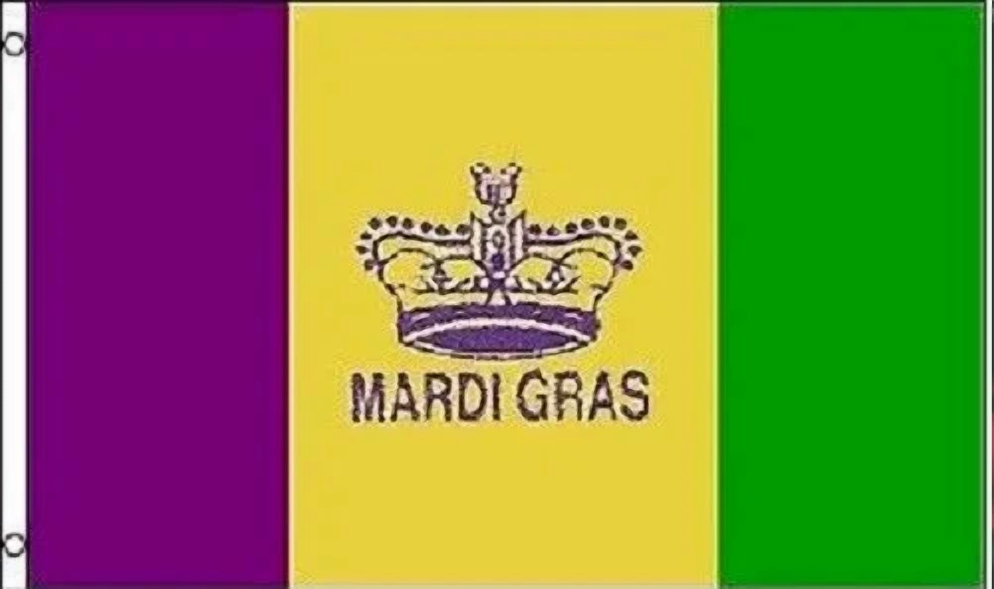 BUTTERFLY- 2X3 Mardi Gras Flag Holiday Decoration Fat Tuesday Banner Party Pennant Outdoor