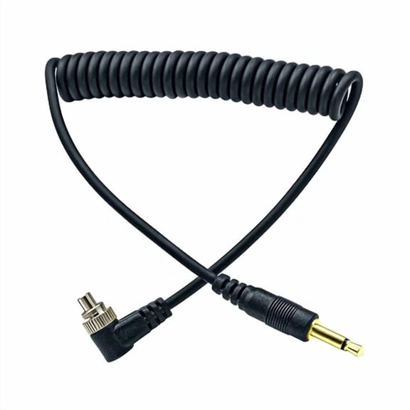 BUTTERFLY- 3.5Mm Plug To Male Flash Pc Sync Cord Cable 12" 12 Inch For Studio Photograph...