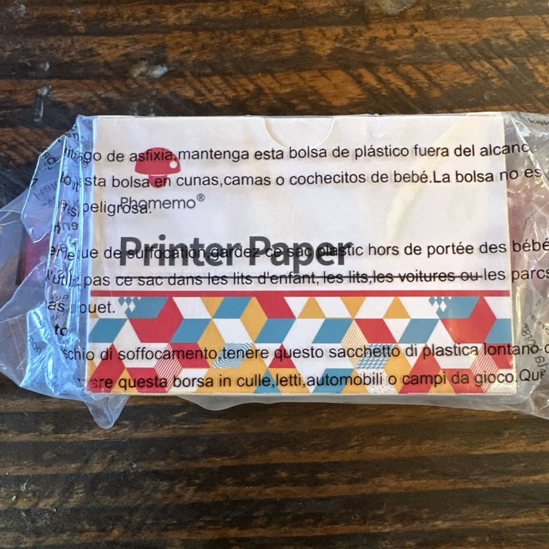 BUTTERFLY- 3 Rolls Thermal Paper Sticker Self-Adhesive 30Mm Phomemo White For M02