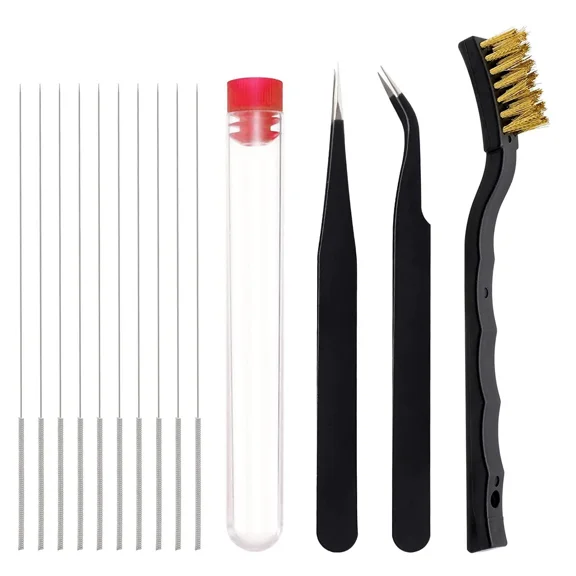 BUTTERFLY- 3D Printer Nozzle Cleaning Kit -13 Pieces 3D Print Nozzle Cleaner Tools 0.4Mm...