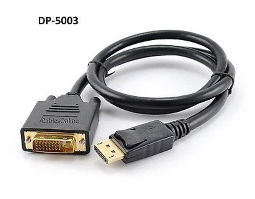 BUTTERFLY- 3Ft Displayport Male To Dvi-D Male 28Awg Adapter Cable, Cablesonline Dp-5003