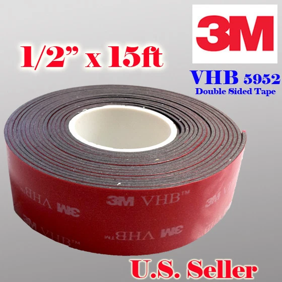 BUTTERFLY- 3M 1/2" X 15 Ft Vhb Double Sided Foam Adhesive Tape 5952 Automotive Mounting