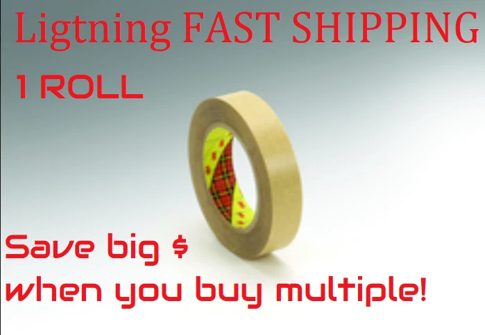 BUTTERFLY- 3M Double Sided Tape 415 Double Coated Polyester Clear 1/2 In X 36 Yard 4.0 Mil