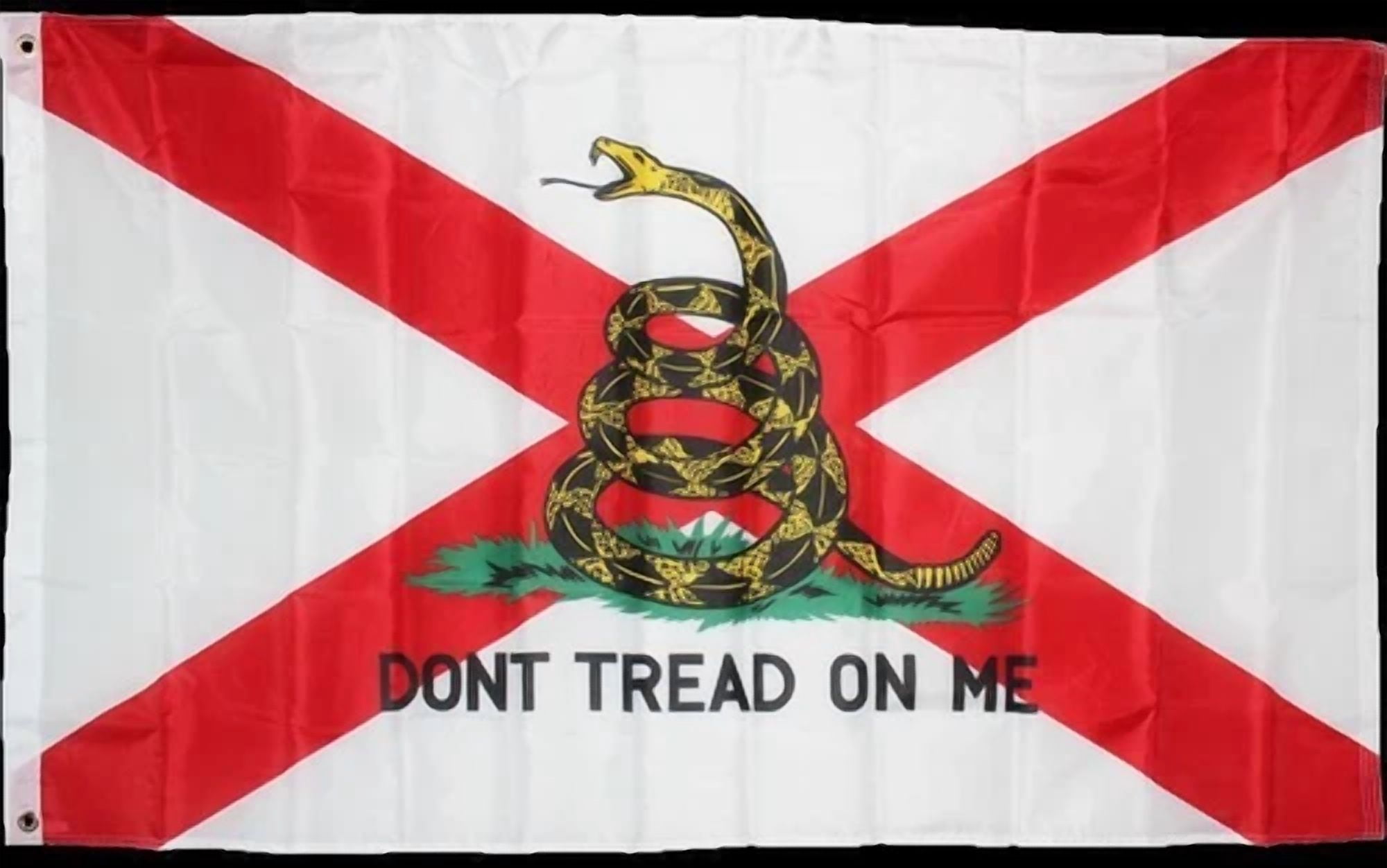 BUTTERFLY- 3X5 Gadsden Tea Party Don'T Tread On Me Florida State Flag 3'X5' Banner