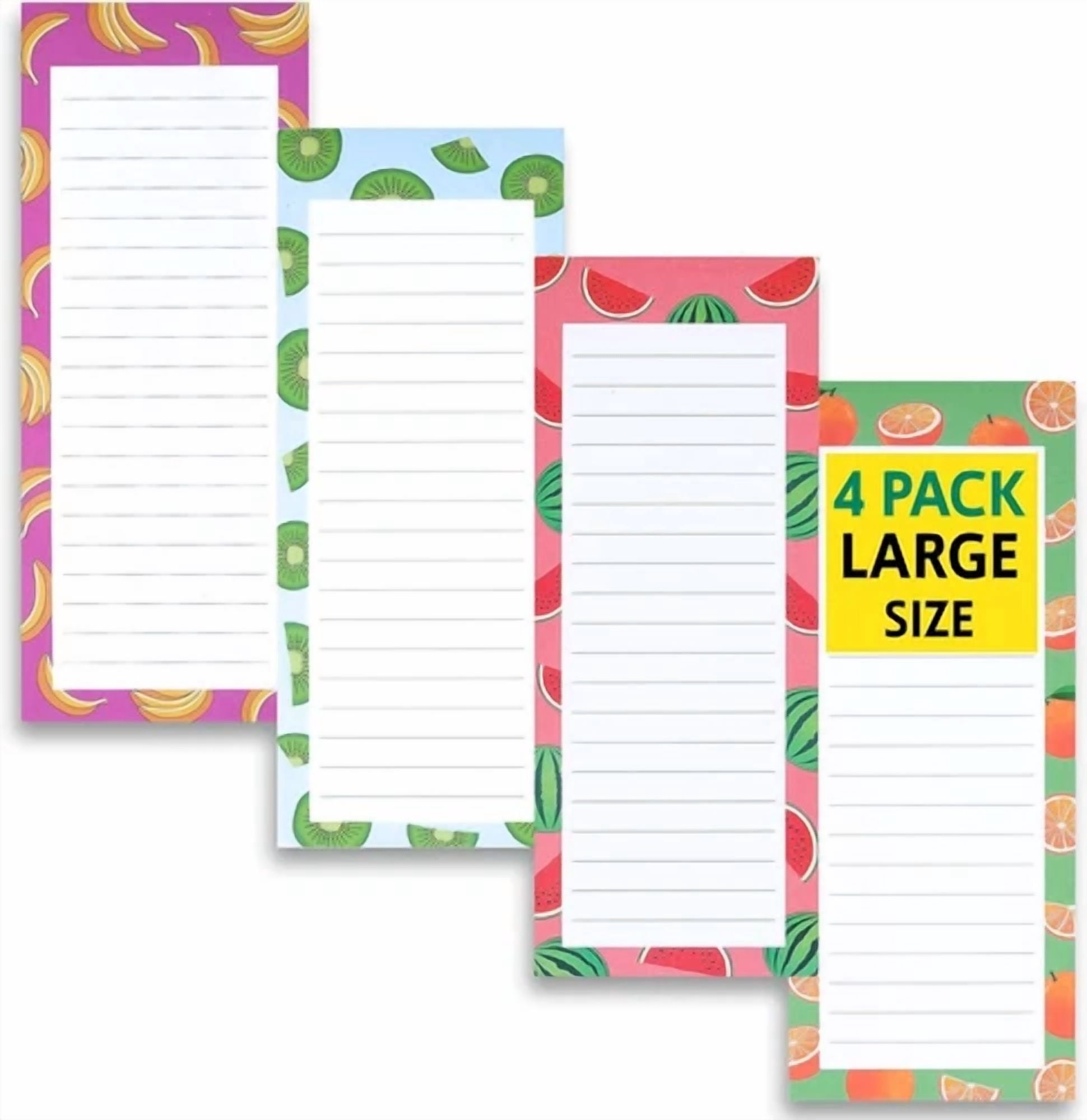 BUTTERFLY- 4 Large Magnetic Notepads – Shopping List, To-Do Large 4 Pack -Style 2