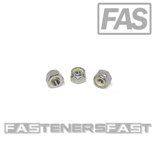 BUTTERFLY- (50) 1/4-28 Stainless Steel Nylon Insert Lock Nuts - Fine Thread Unf 1/4-28