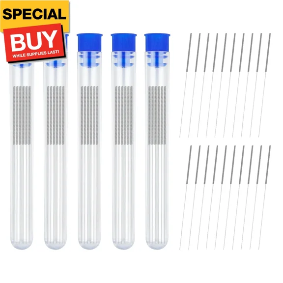 BUTTERFLY- 50 Pcs 3D Printer Nozzle Cleaning Kit, 0.4 Mm Stainless Steel Nozzle Cleaning Ne