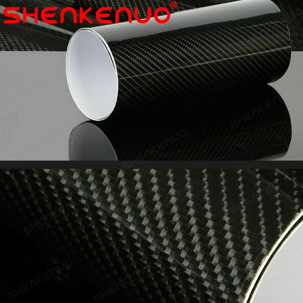 BUTTERFLY- 5D Accessories Glossy Carbon Fiber Vinyl Film Car Interior Wrap Stickers 12X 60"