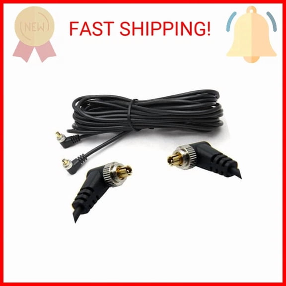 BUTTERFLY- 5M 16Ft Male To Male M-M Flash Pc Sync Cable Cord With Screw Lock