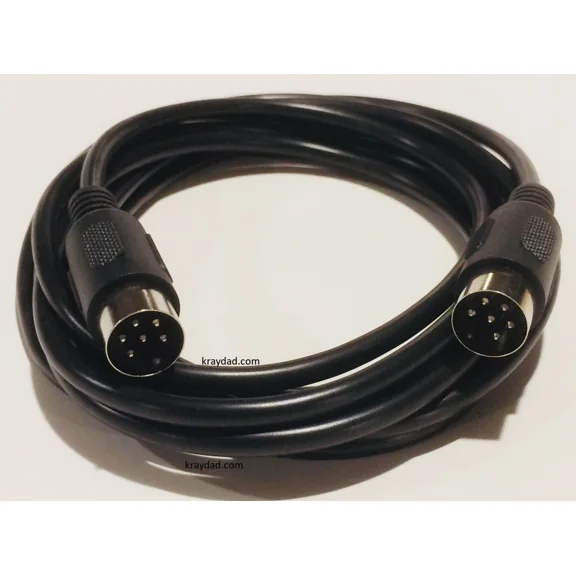 BUTTERFLY- 6 Ft Serial Cable For Commodore 64 C64 Disk Drive Or Printer 1541 1571 Din 6 Pin