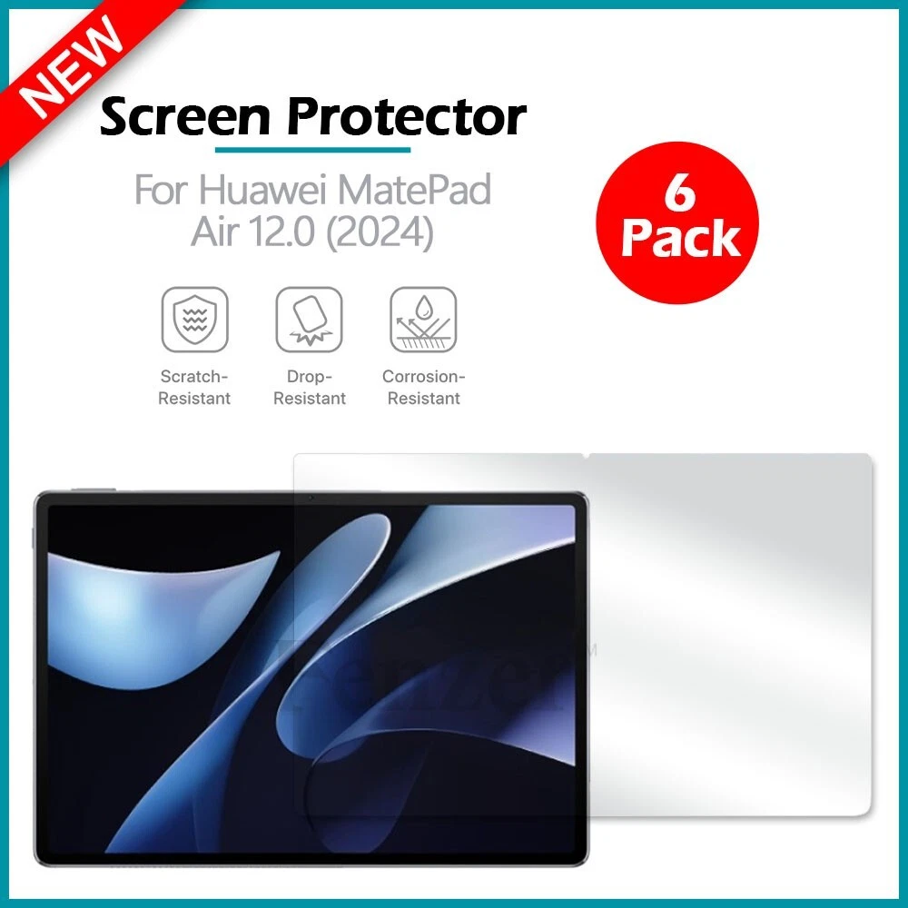 BUTTERFLY- 6-Pack Lcd Clear Hd Screen Protector For Android Huawei Matepad Air 12.0 (2024)
