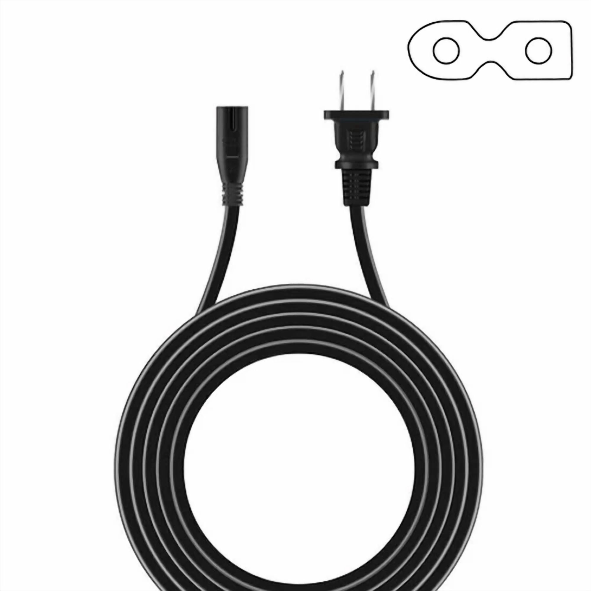 BUTTERFLY- 6Ft 2-Prong Polarized Ac Power Cord Lead For Insignia Ns55Dr420Na16A Cable Tv