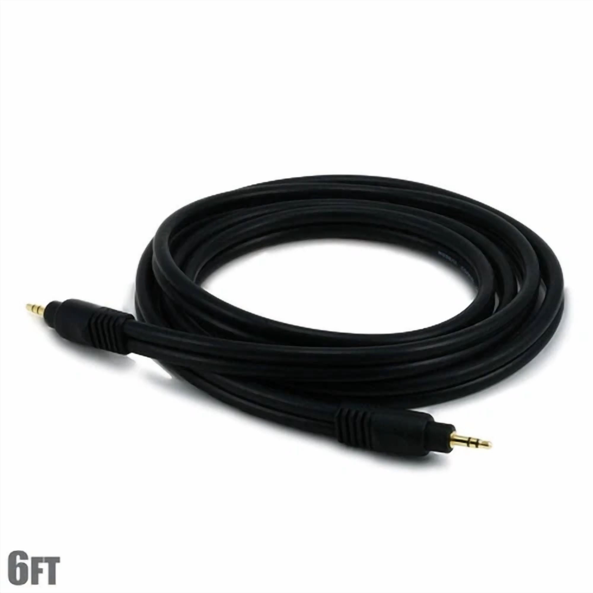 BUTTERFLY- 6Ft Premium 3.5Mm 1/8" Trs Stereo Male To Male Audio Aux Auxiliary Cable Gold