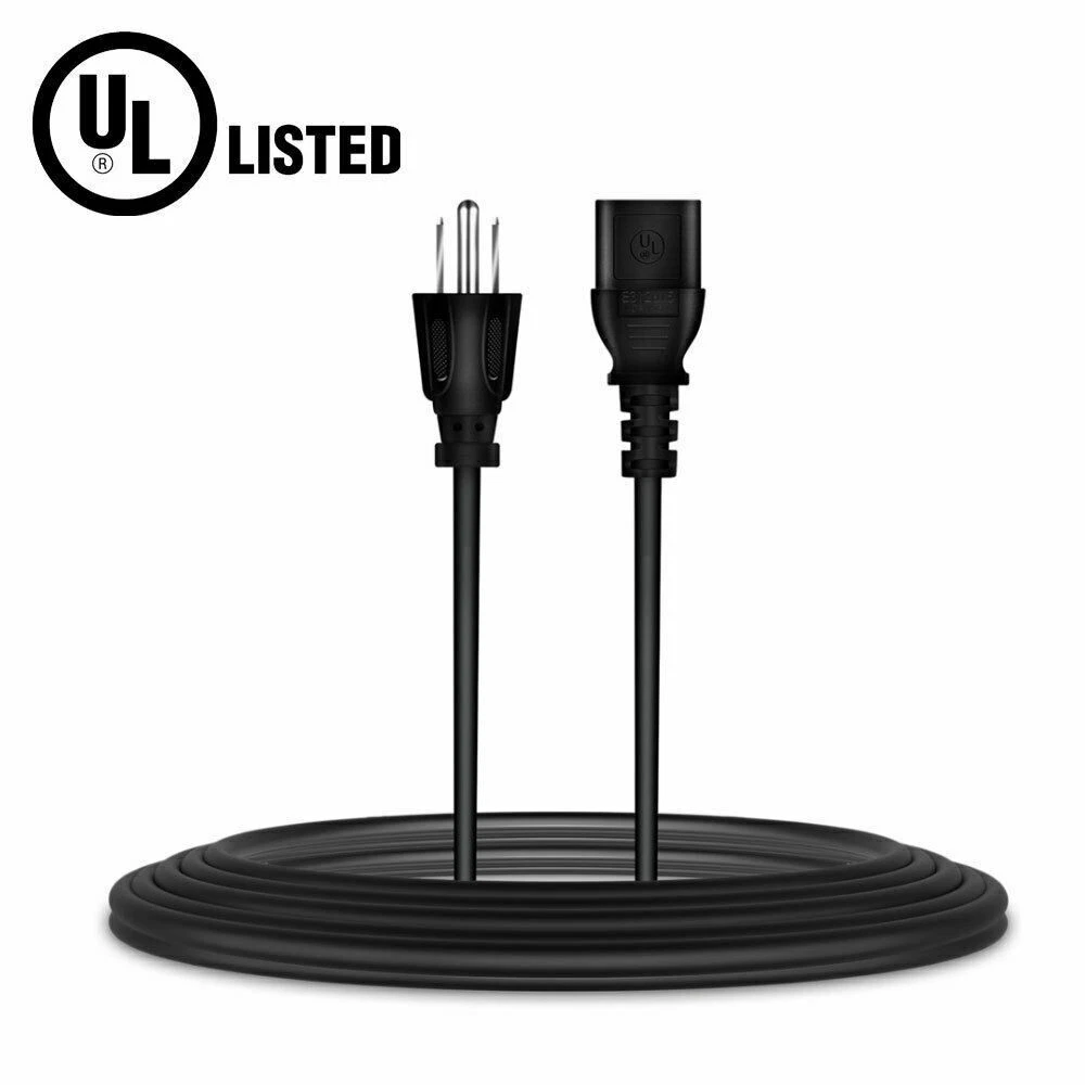 BUTTERFLY- 6Ft Ul Ac Charger Cable For Krk Rokit 5 G2 Powered Monitor Speaker Power Cord