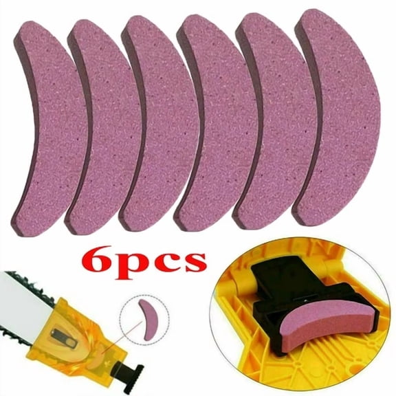BUTTERFLY- 6Pcs Chainsaw Teeth Sharpener Powersharp Bar-Mount Saw Chain Sharpening Tool Us