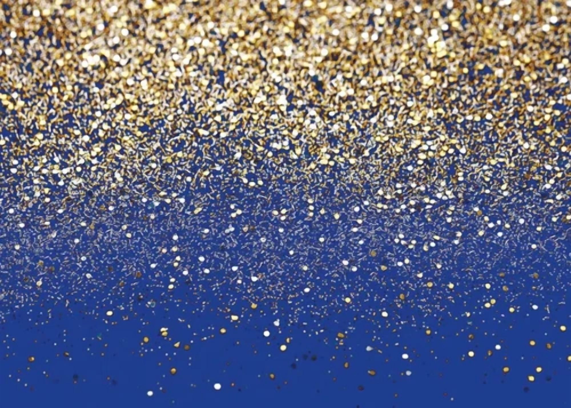BUTTERFLY- 7X5Ft Royal Blue Glitter Backdrop Birthday Gold Spots Bokeh Backdrop Wedding