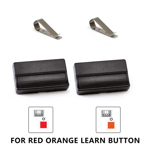 BUTTERFLY- 971Lm For Chamberlain 970Lm 950Cb 390Mhz Garage Door Opener Remote Red Orange